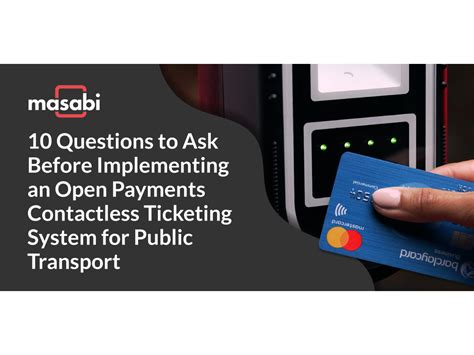 open payments contactless ticketing